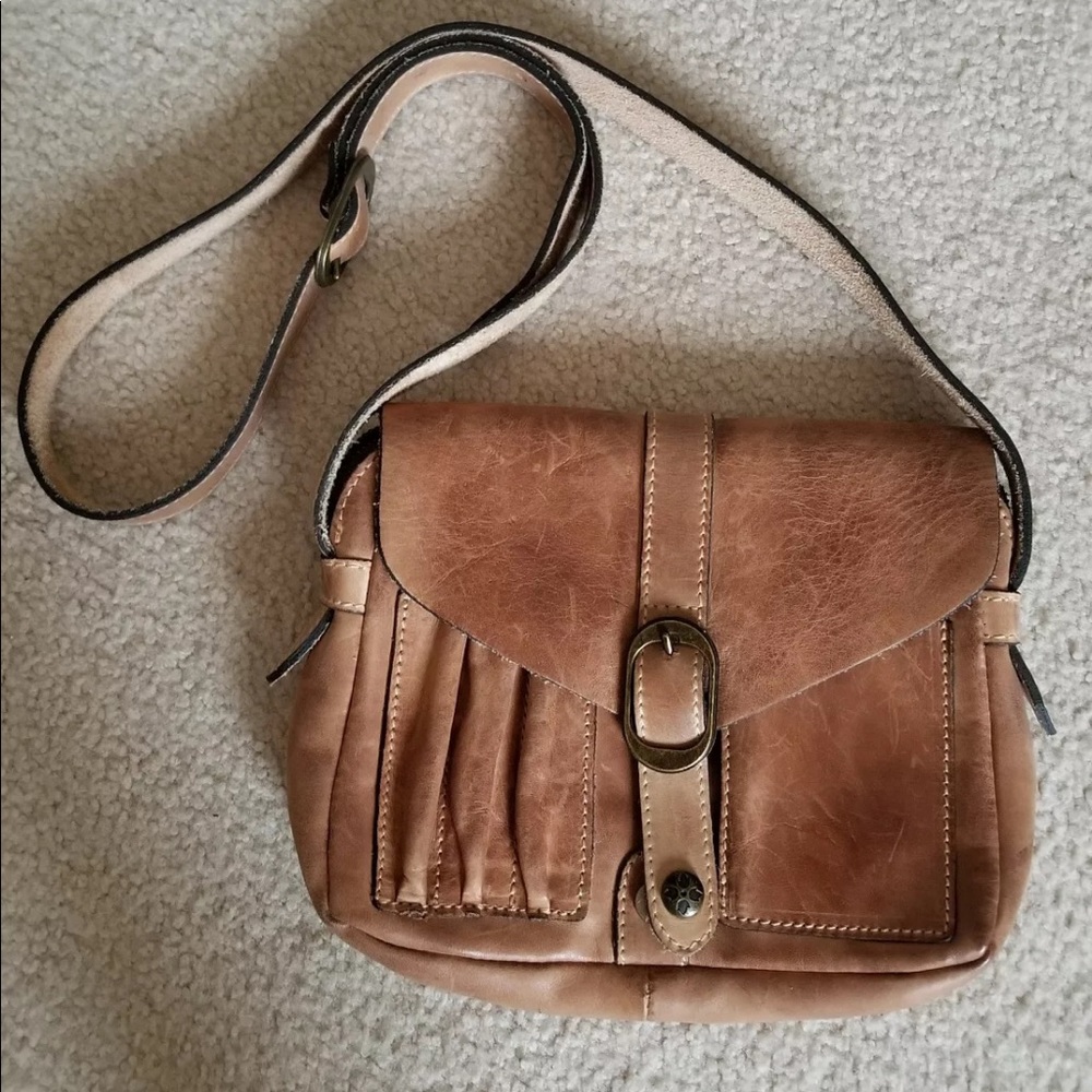 PATRICIA NASH Crossbody Purse tan amazing leather